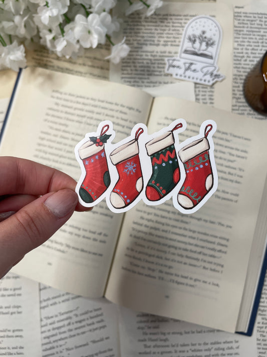 Christmas Stockings Vinyl Stickers