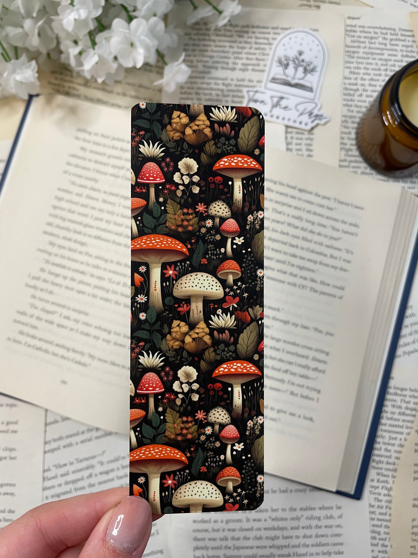 Red Mushrooms Bookmark