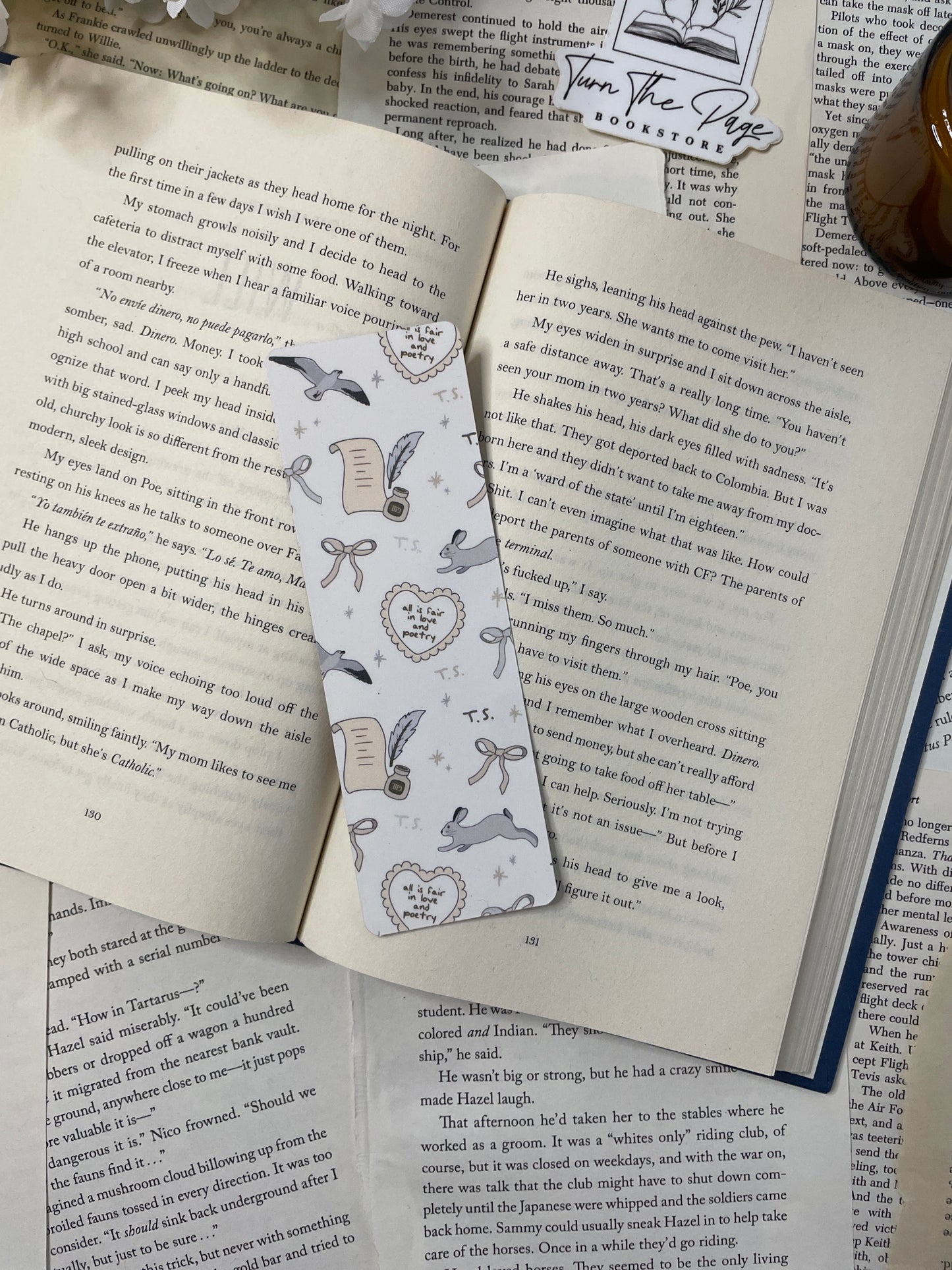 All Is Fair in Love and Poetry Bookmark