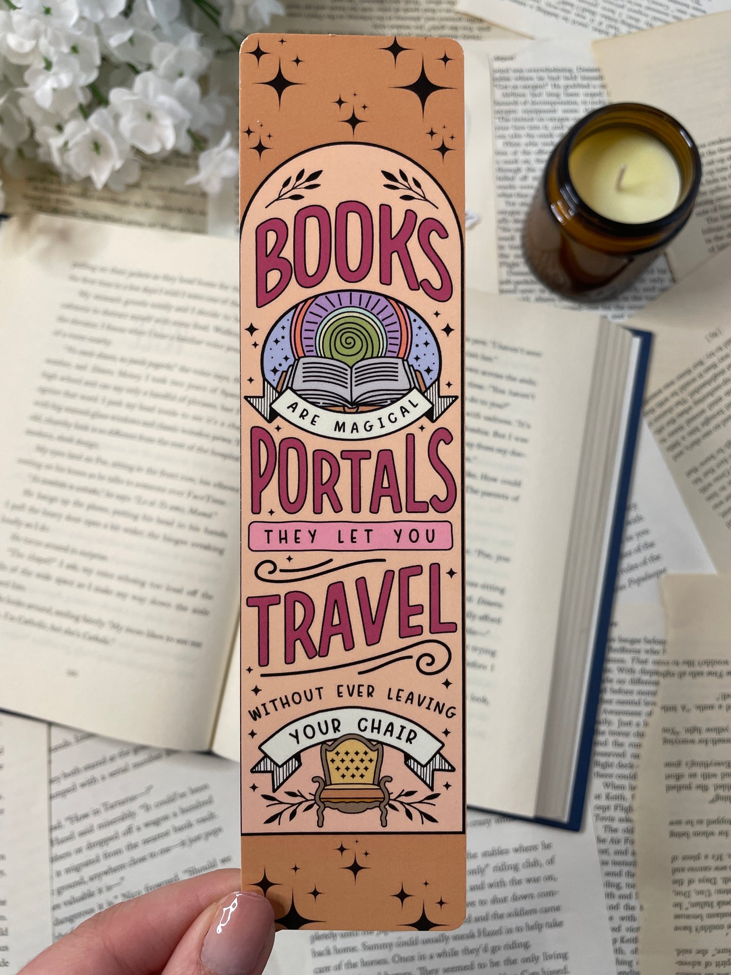 Books Are Portals Bookmark