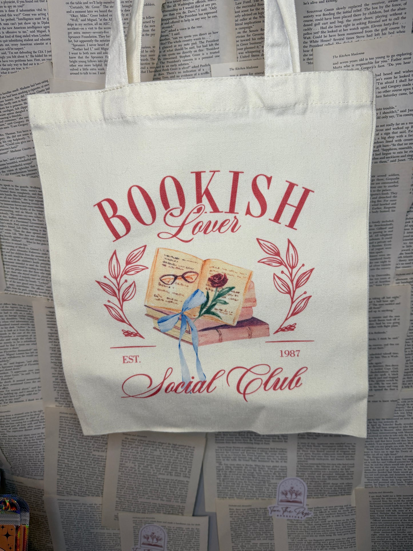 Bookish Lover Tote Bag