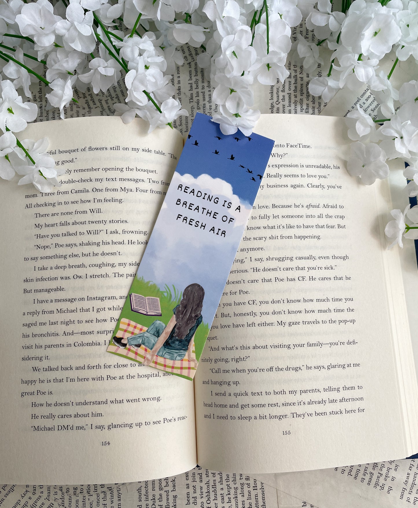 Reading Is A Breathe Of Fresh Air Bookmark