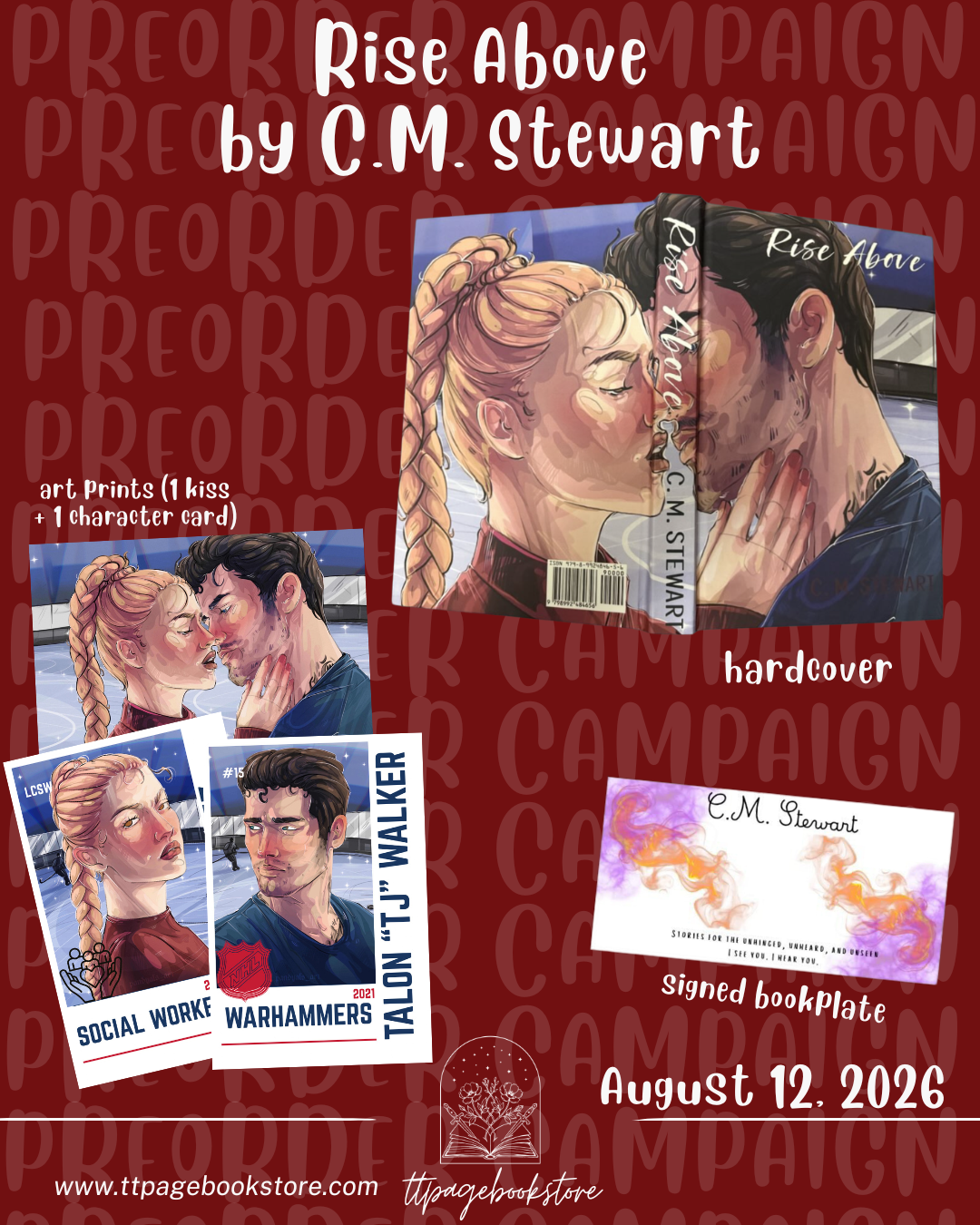 PREORDER: Rise Above by C.M. Stewart - author swag included