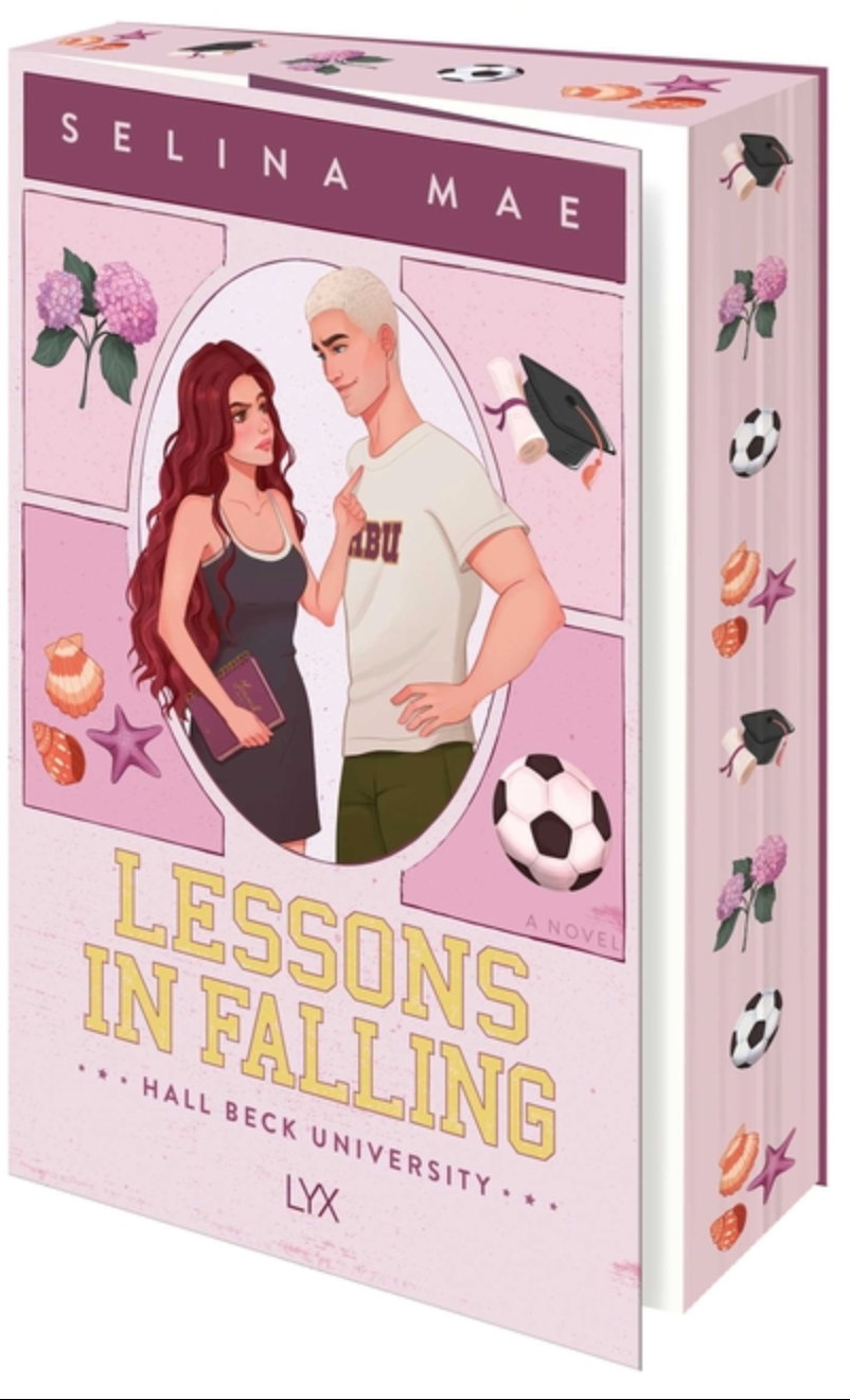 Lessons in Falling by Selina Mae - sprayed edges