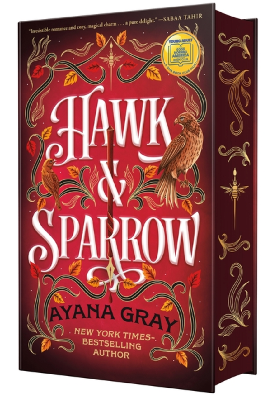 Hawk & Sparrow by Ayana Gray - sprayed edges