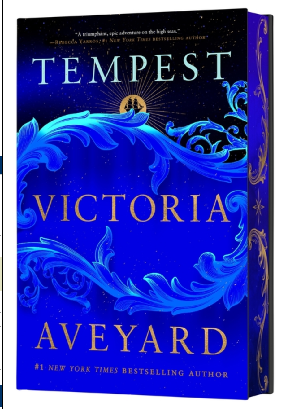 Tempest by Victoria Aveyard - sprayed edges