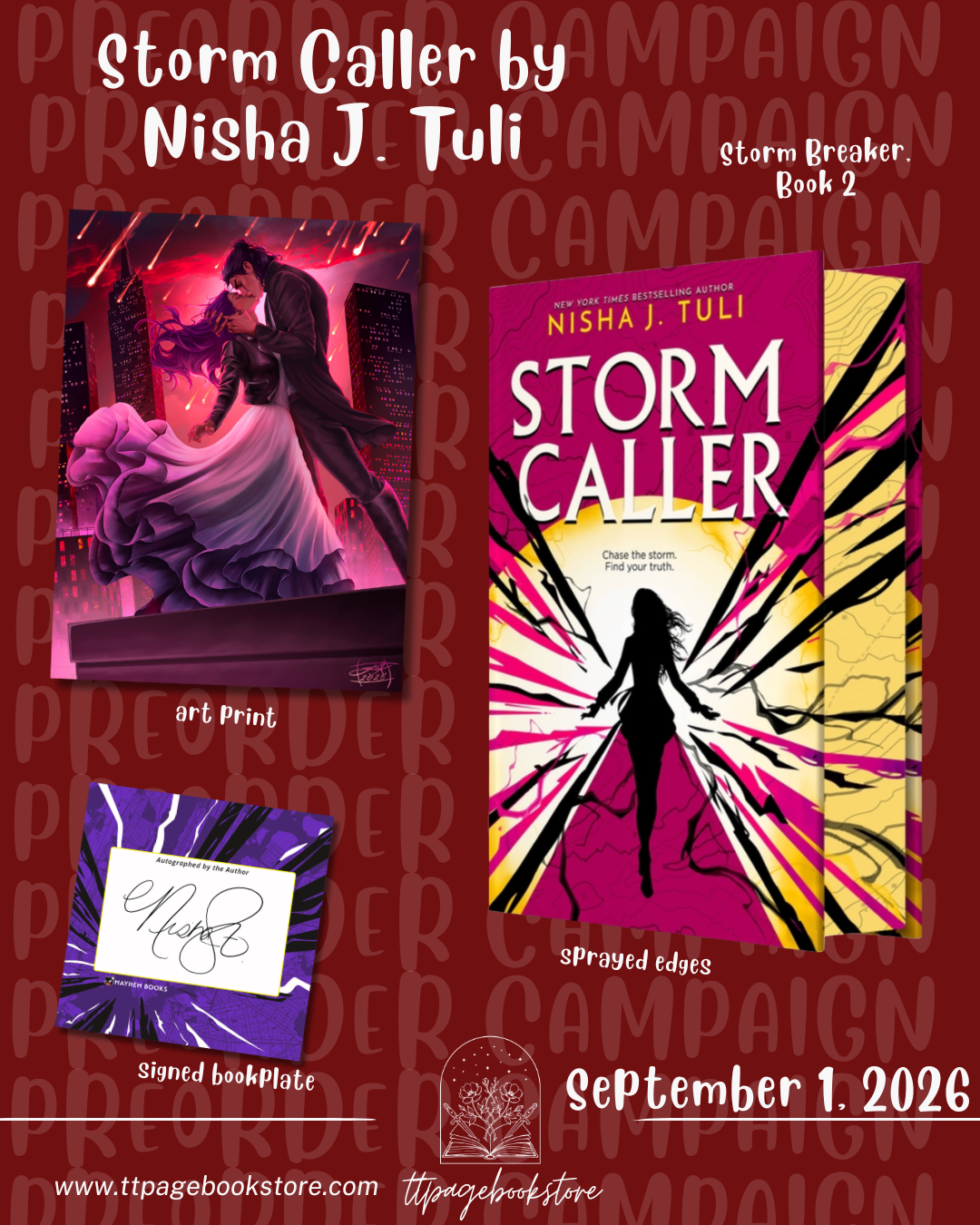 Storm Caller by Nisha J. Tuli - Deluxe edition with author swag