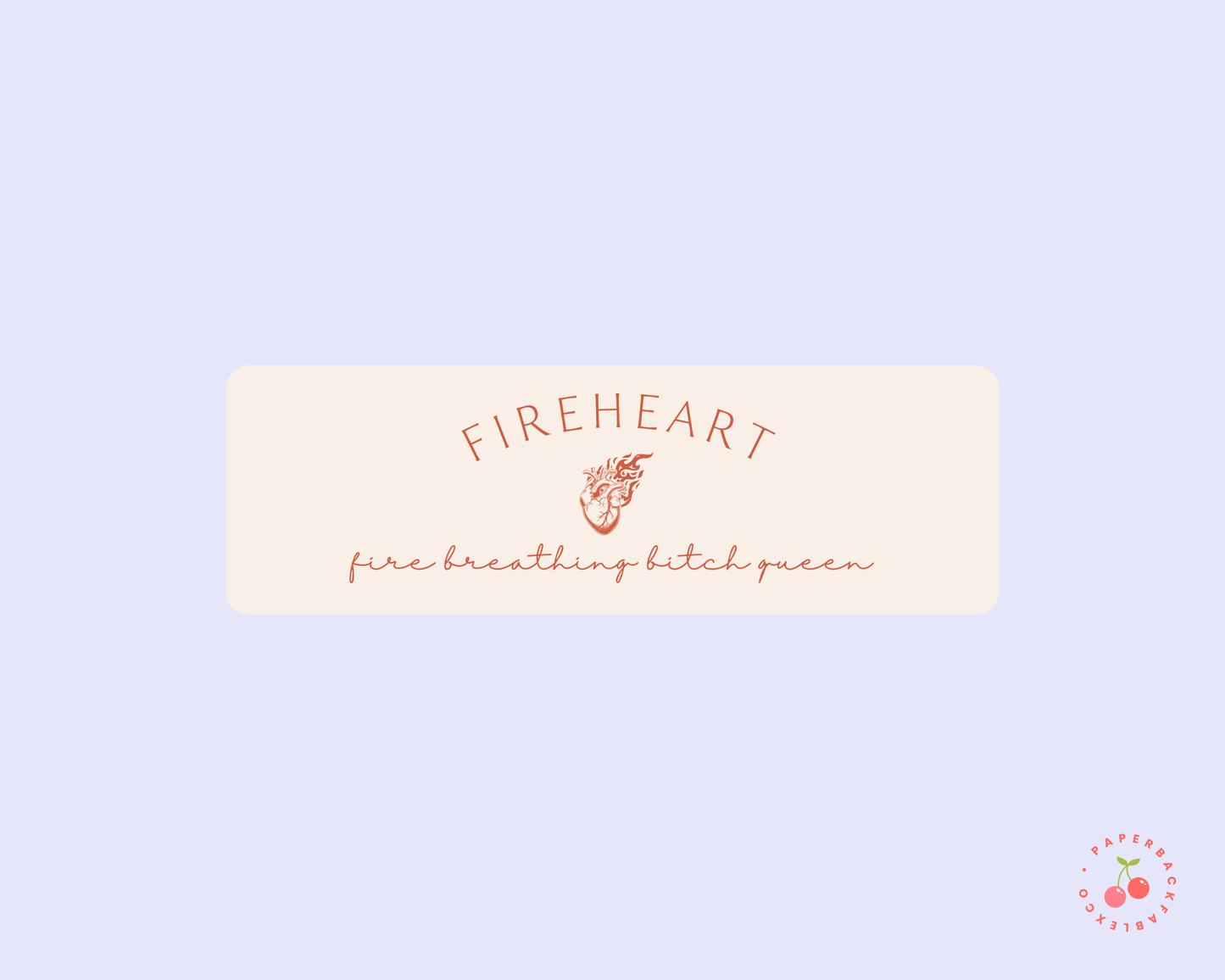 Fireheart Bookmark - Red & Pink