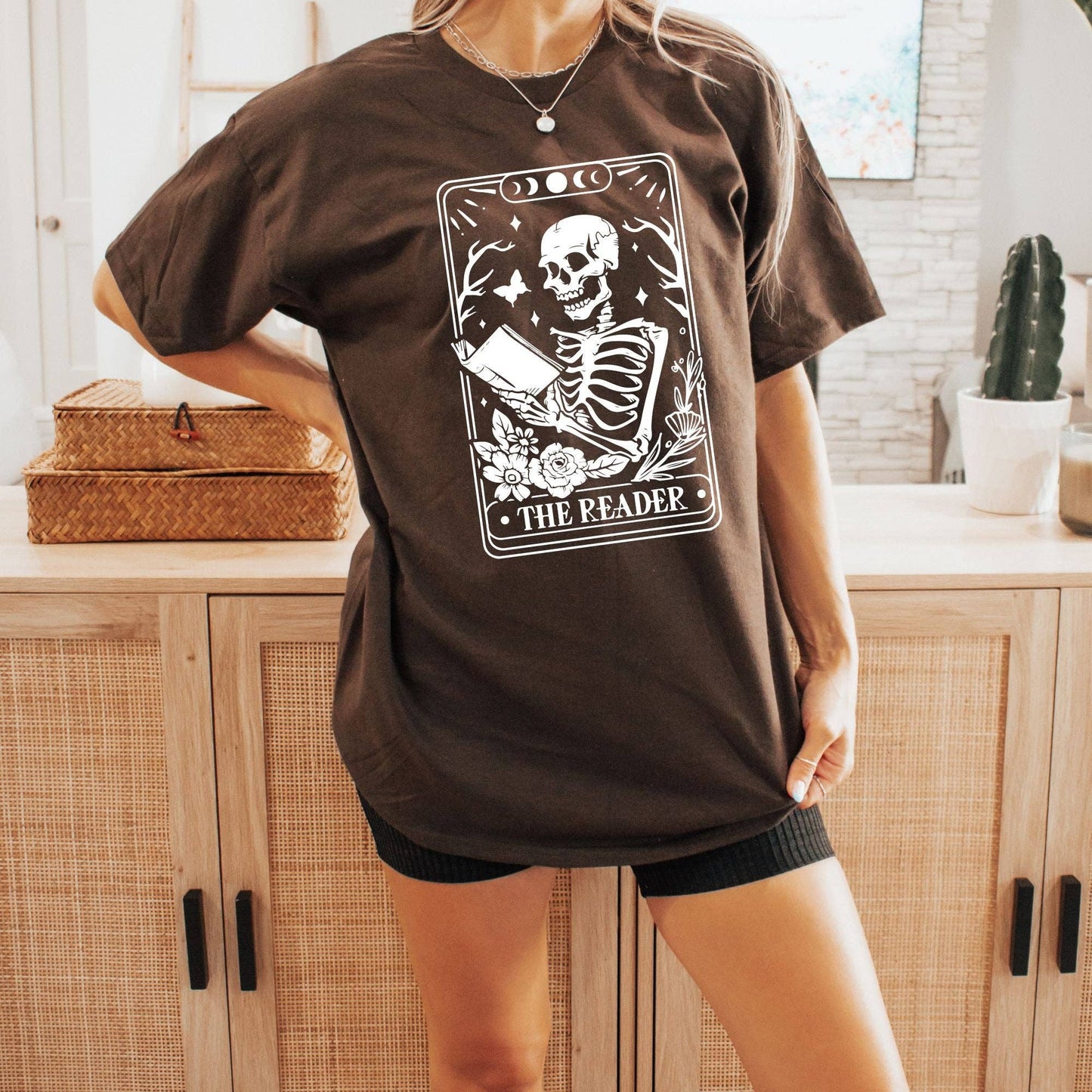 The Reader Skeleton Shirt